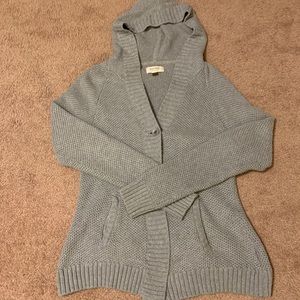 Gray high-low sweater